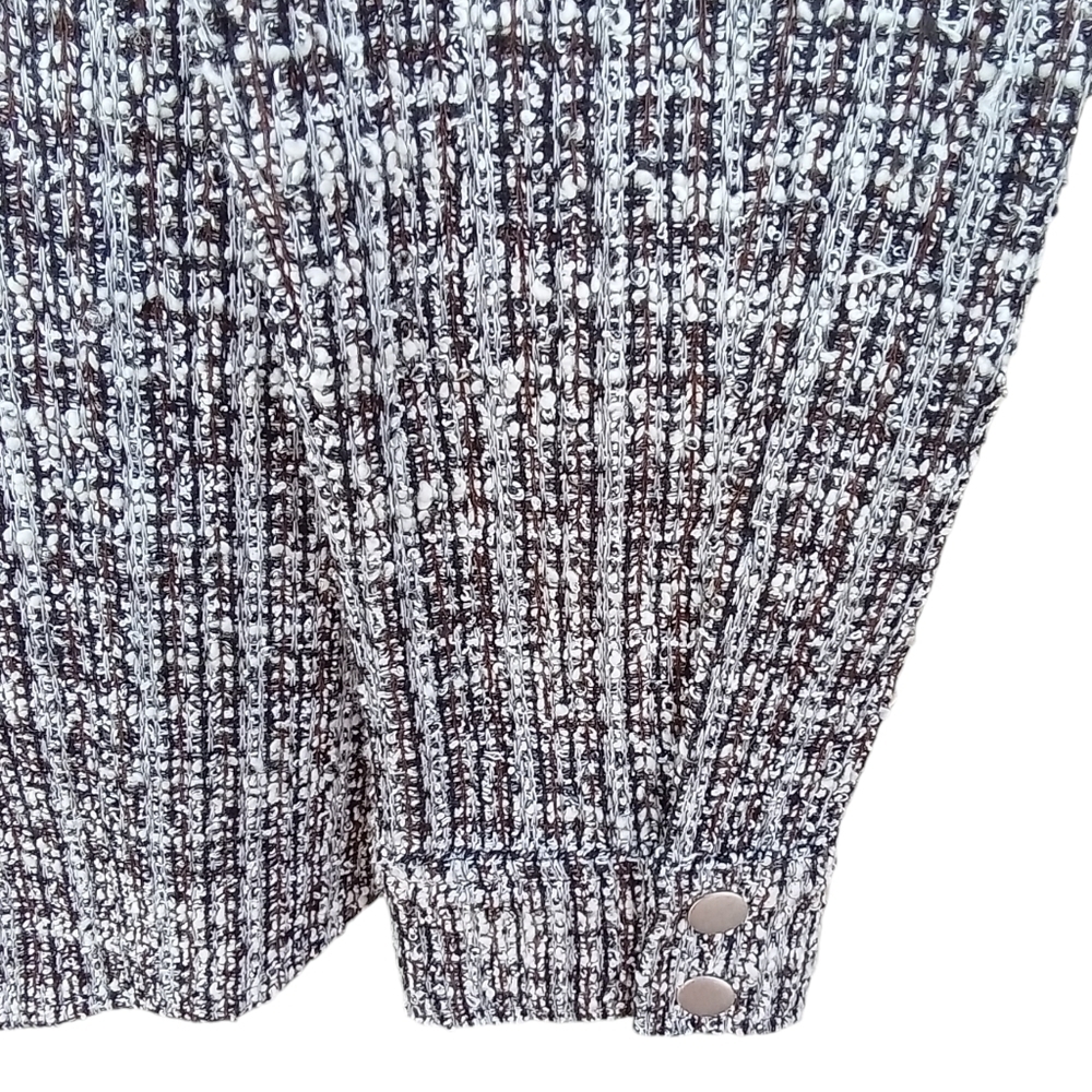 BB Dakota by Steve Madden Cuddled Up Tweed Shirt Jacket Women Size Small - Picture 5 of 12